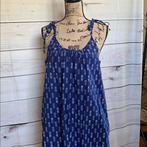 Blue and white sundress